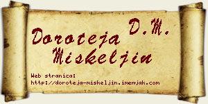 Doroteja Miškeljin vizit kartica